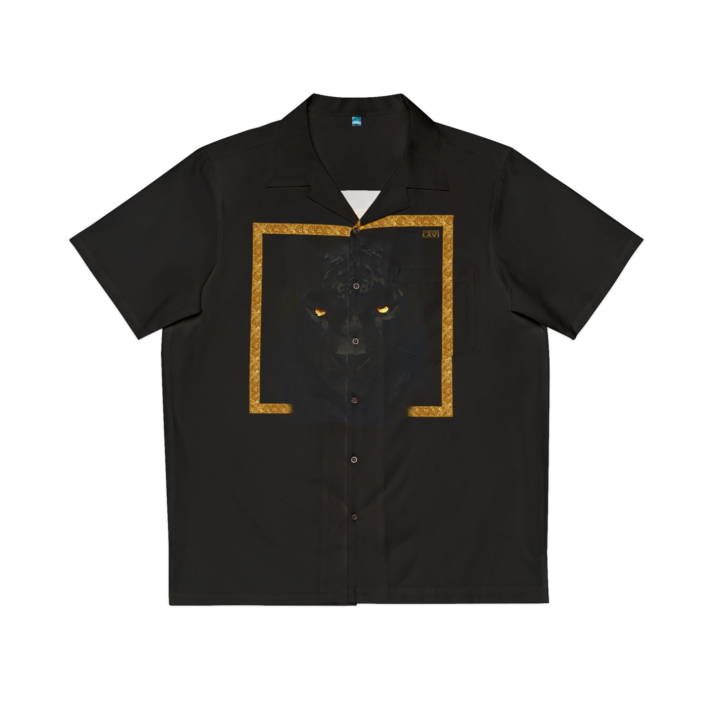 Le Lavi Jardin Jaguar Print Resort Shirt